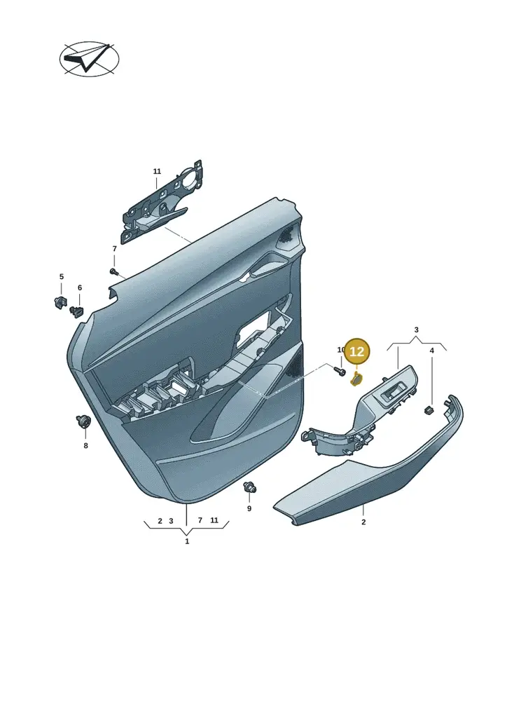 11H8675974PK — SEAT CUPRA Tavascan (2023-) diagram 20h867020, position 12