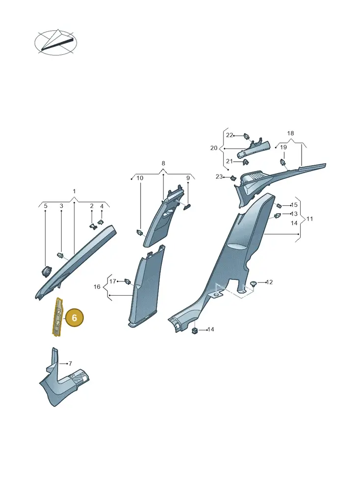11H8682234PK — SEAT CUPRA Tavascan (2023-) diagram 20h867065, position 6