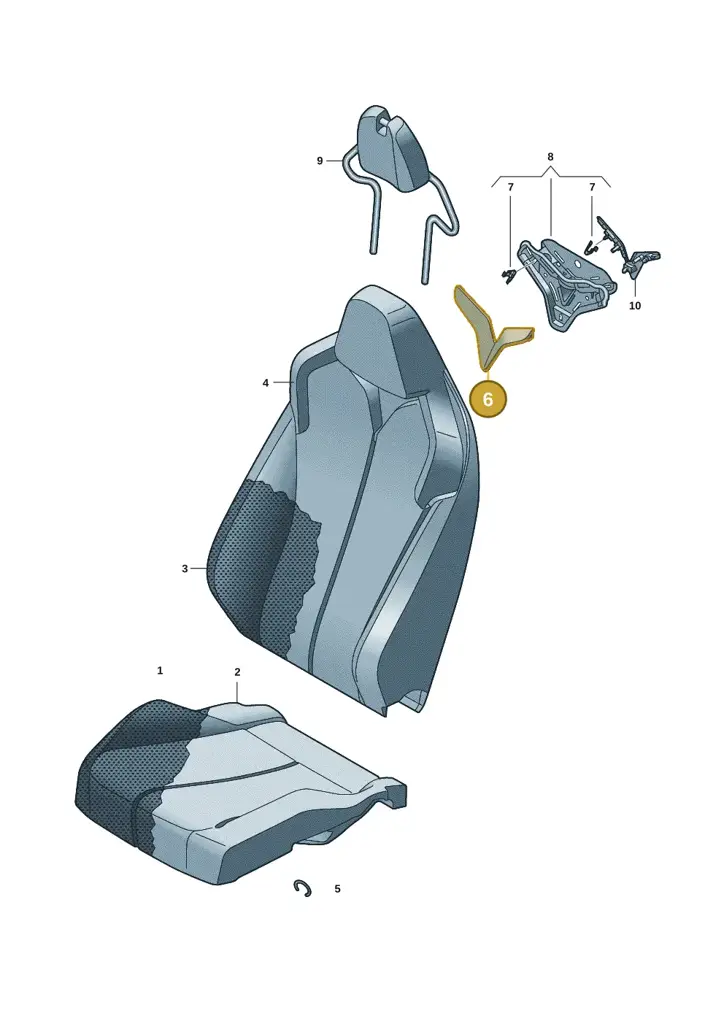 11H8811817MJ — SEAT CUPRA Tavascan (2023-) diagram 20h881070, position 6
