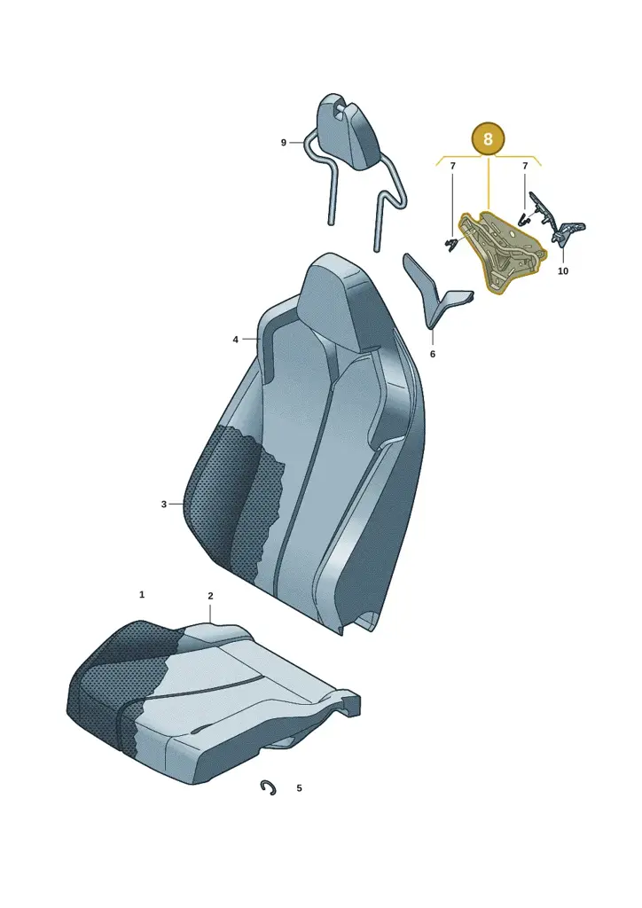 11H8811904PK — SEAT CUPRA Tavascan (2023-) diagram 20h881070, position 8