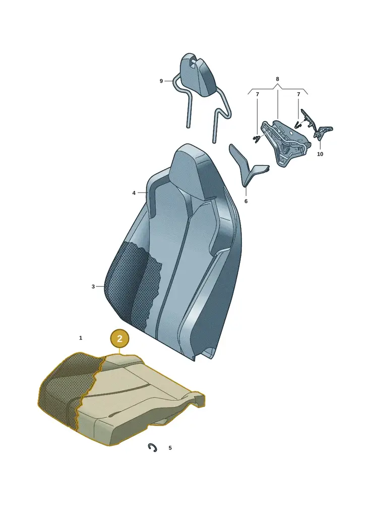 11H881405QIO — SEAT CUPRA Tavascan (2023-) diagram 20h881070, position 2
