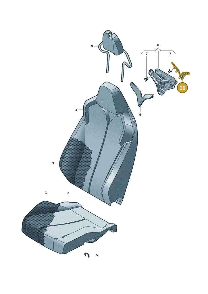 11H8816727MJ — SEAT CUPRA Tavascan (2023-) diagram 20h881070, position 10
