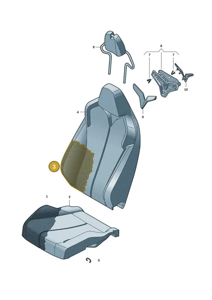 11H881775B — SEAT CUPRA Tavascan (2023-) diagram 20h881070, position 3