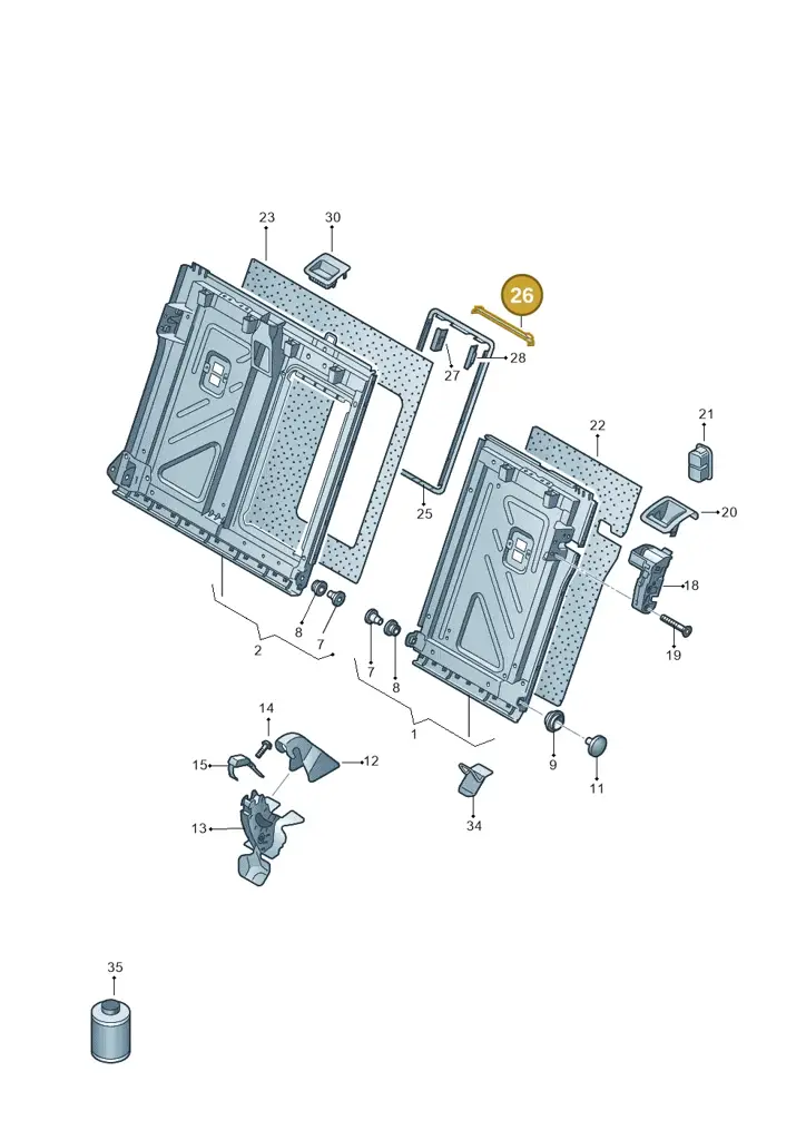 11H885771 — SEAT CUPRA Tavascan (2023-) diagram 813885700, position 26