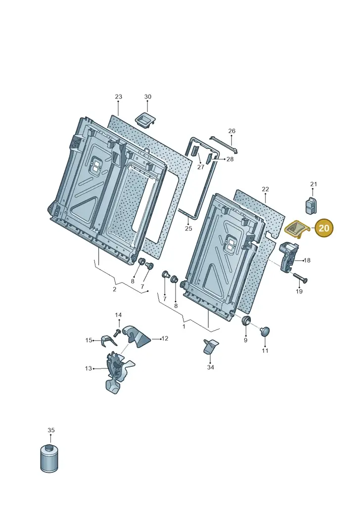 11H8858934PK — SEAT CUPRA Tavascan (2023-) diagram 813885700, position 20
