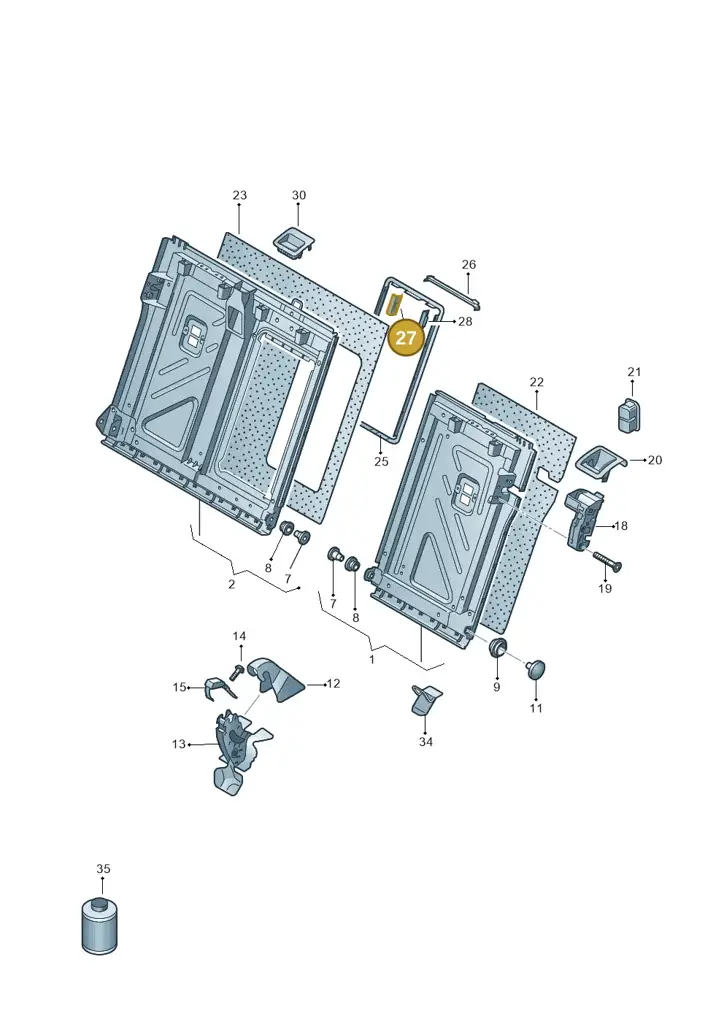 11H8863314PK — SEAT CUPRA Tavascan (2023-) diagram 813885700, position 27