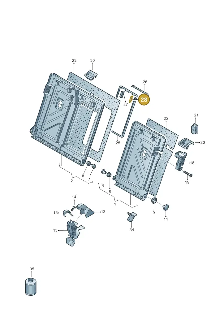 11H886331A4PK — SEAT CUPRA Tavascan (2023-) diagram 813885700, position 28