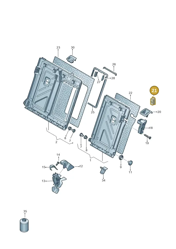11H8867474PK — SEAT CUPRA Tavascan (2023-) diagram 813885700, position 21