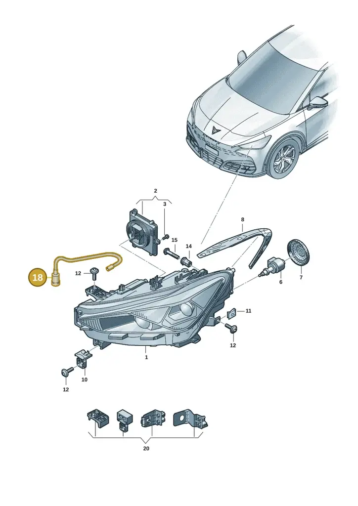 11H941718 — SEAT CUPRA Tavascan (2023-) diagram 20h941010, position 18