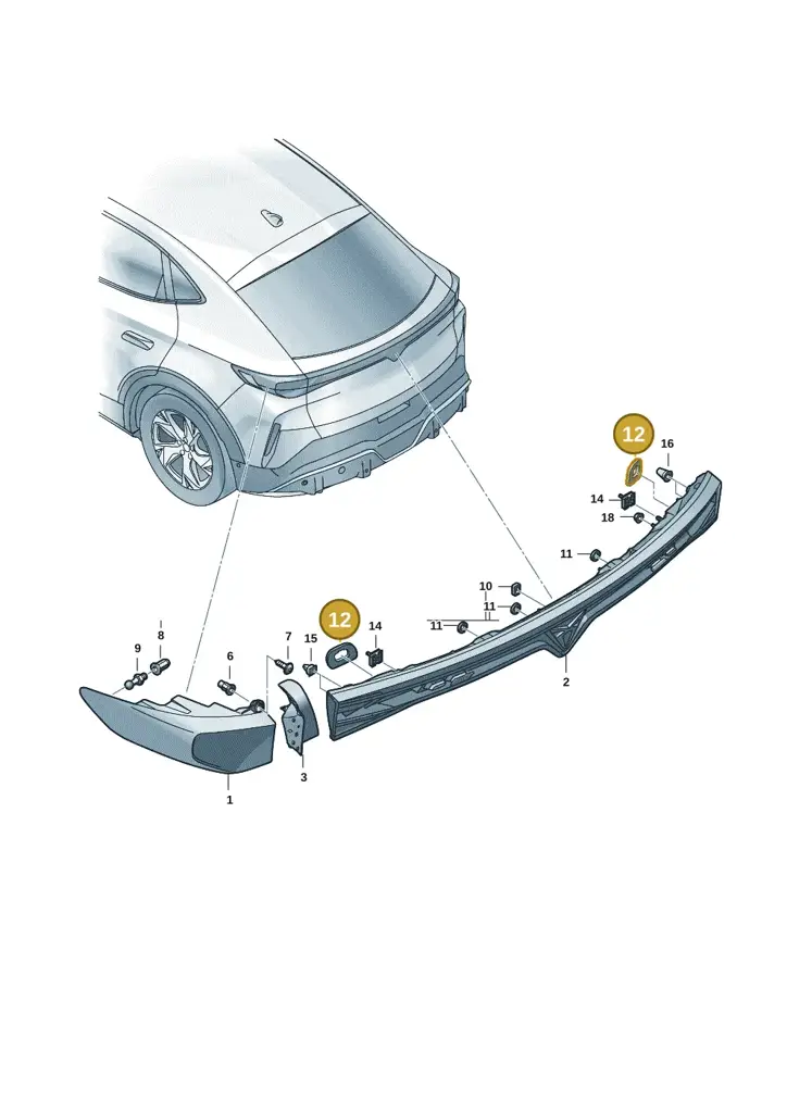 11H945139 — SEAT CUPRA Tavascan (2023-) diagram 20h945000, position 12