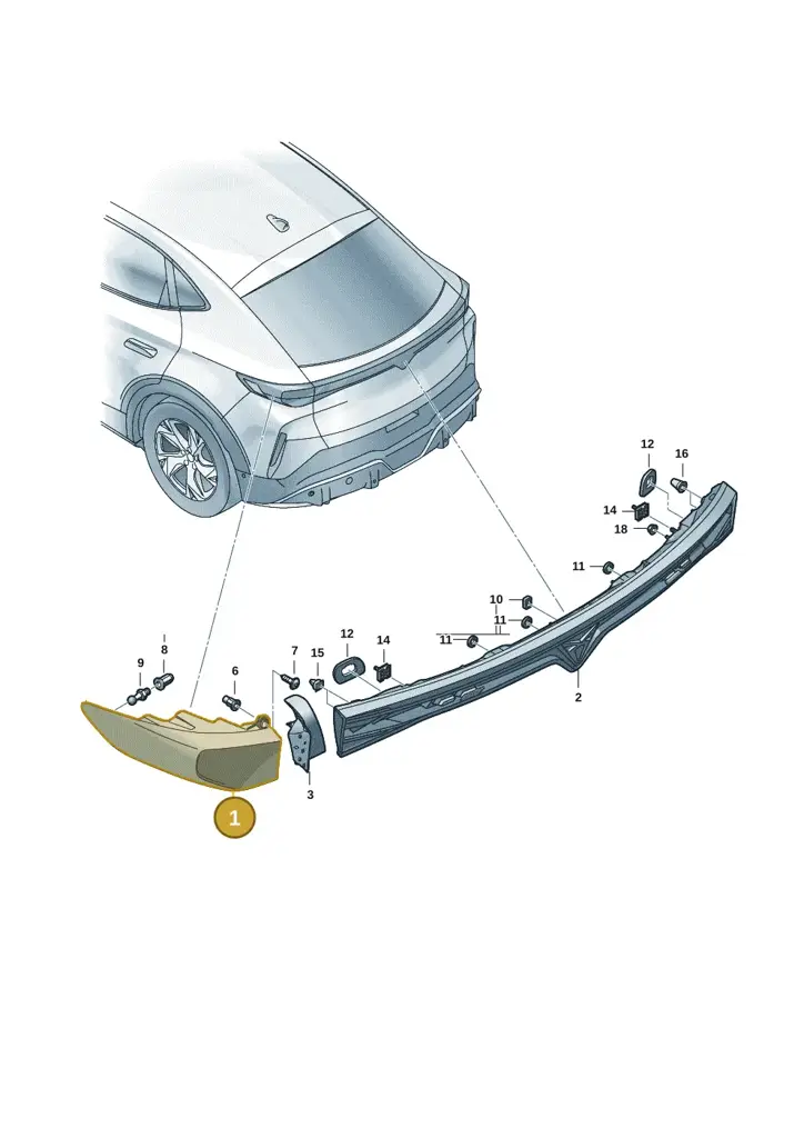 11H945208B — SEAT CUPRA Tavascan (2023-) diagram 20h945000, position 1