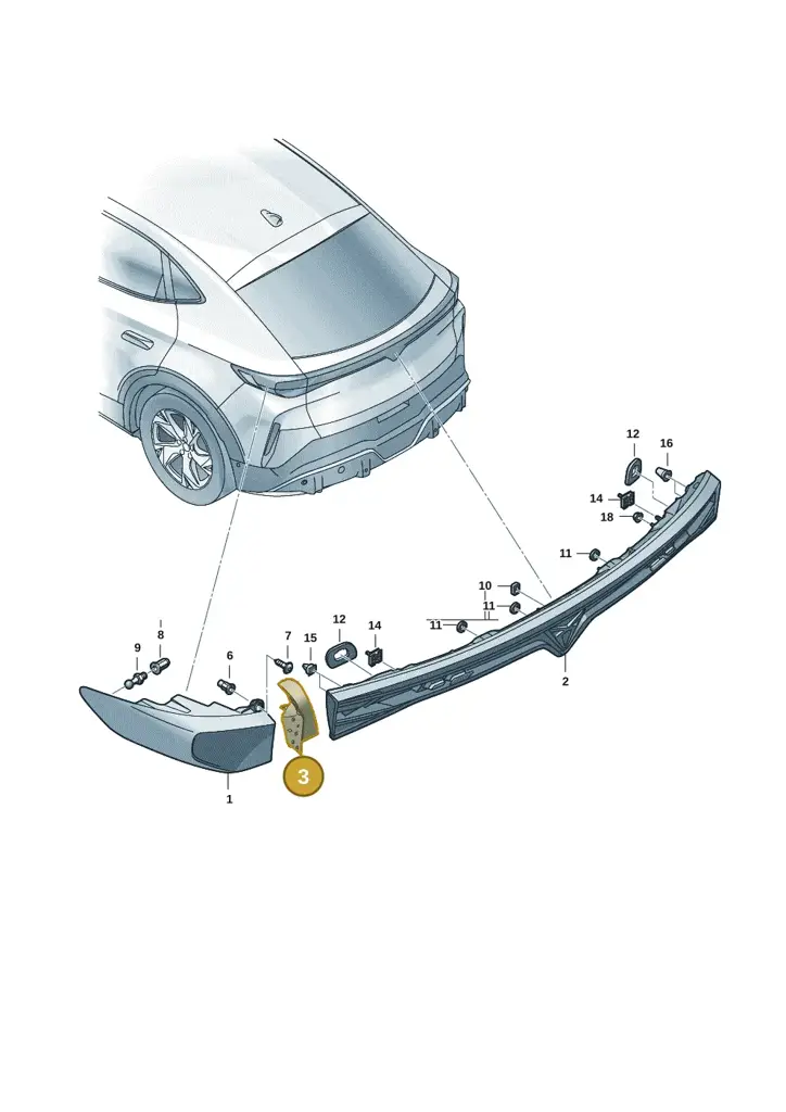 11H945254 — SEAT CUPRA Tavascan (2023-) diagram 20h945000, position 3
