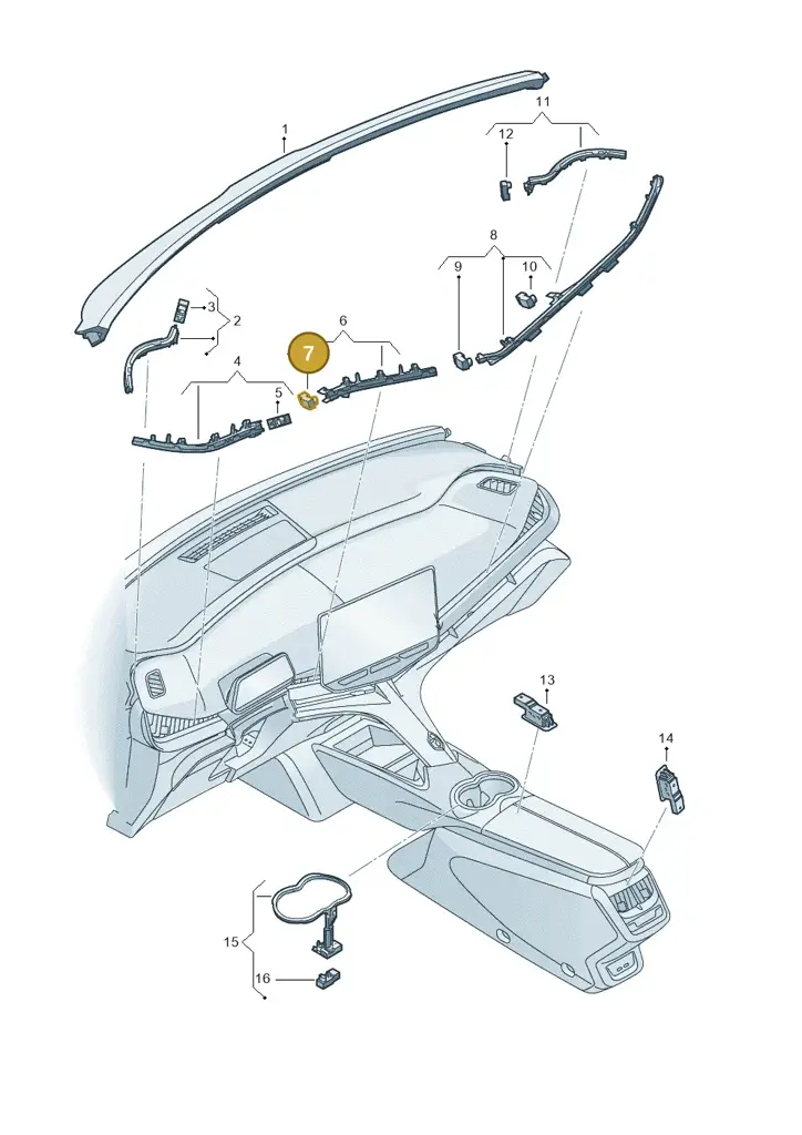 11H947581AA — SEAT CUPRA Tavascan (2023-) diagram 11h947005, position 7
