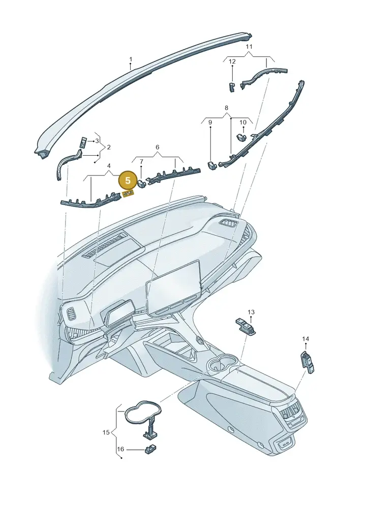 11H947581AB — SEAT CUPRA Tavascan (2023-) diagram 11h947005, position 5