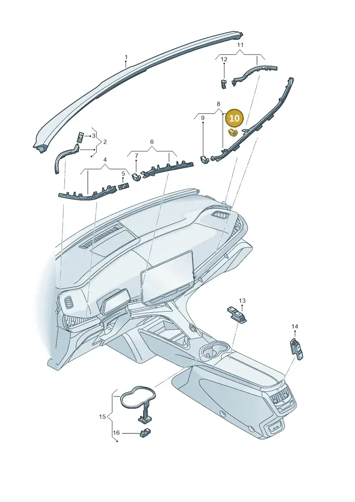 11H947581AF — SEAT CUPRA Tavascan (2023-) diagram 11h947005, position 10