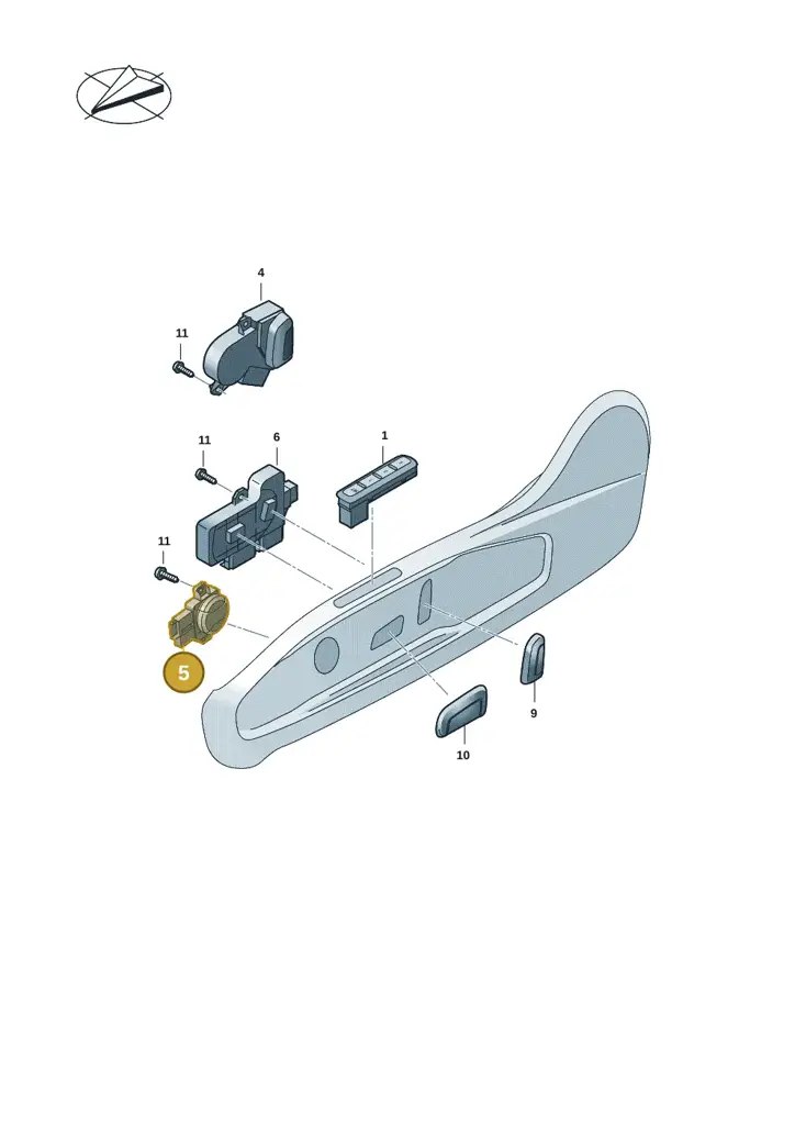 11H9597779B9 — SEAT CUPRA Tavascan (2023-) diagram 5h0959005, position 5