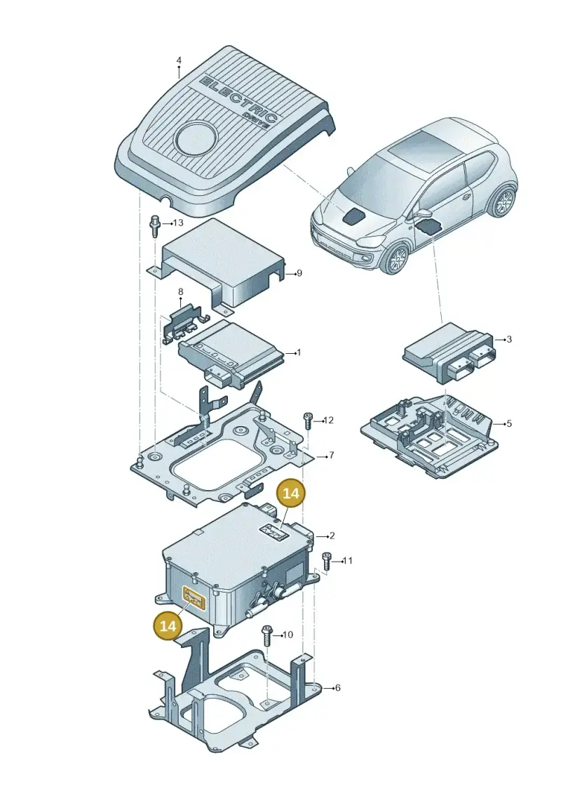 12E010001G — SEAT Mii electric (2020-2021) diagram 772906200, position 14