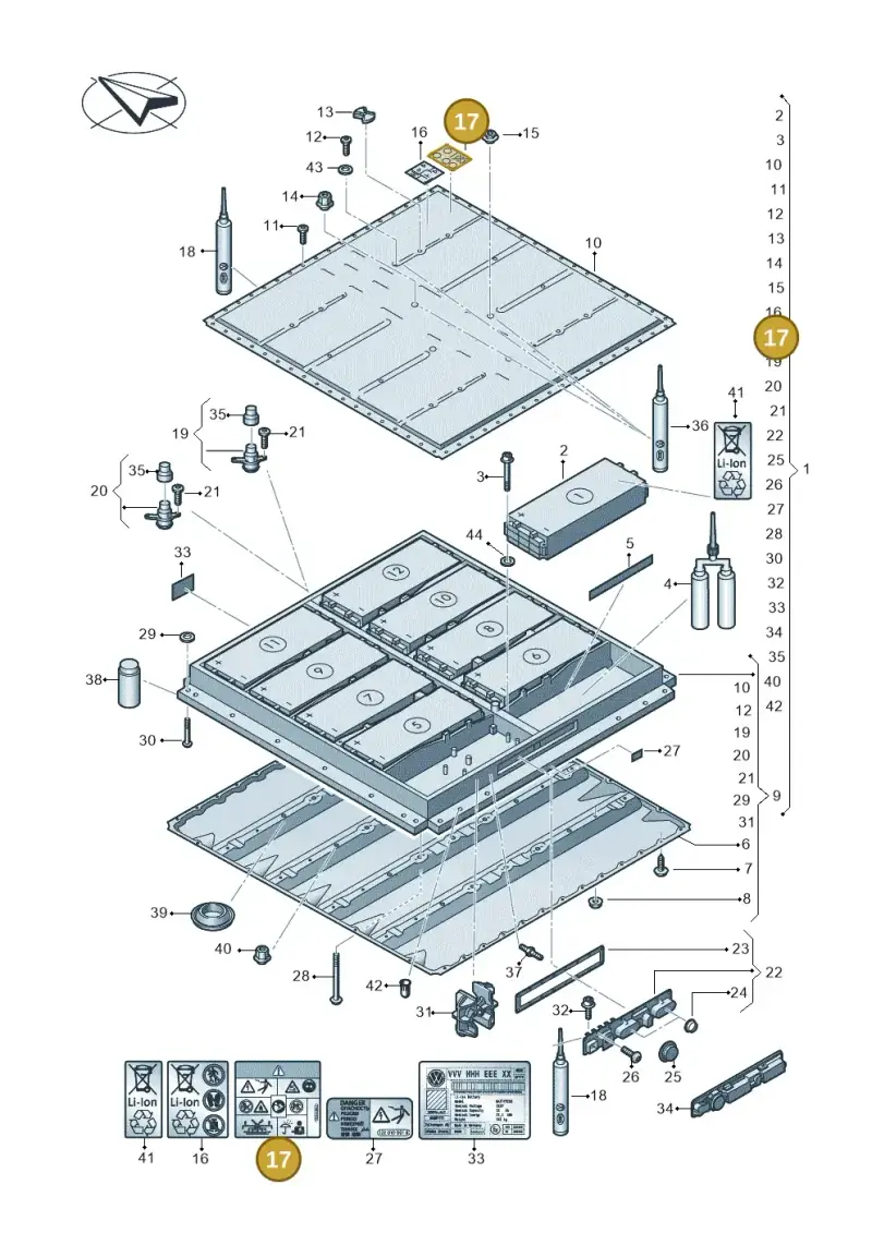 12E010006S — SEAT EBoost CUPRA (2021-) diagram 062915050, position 17