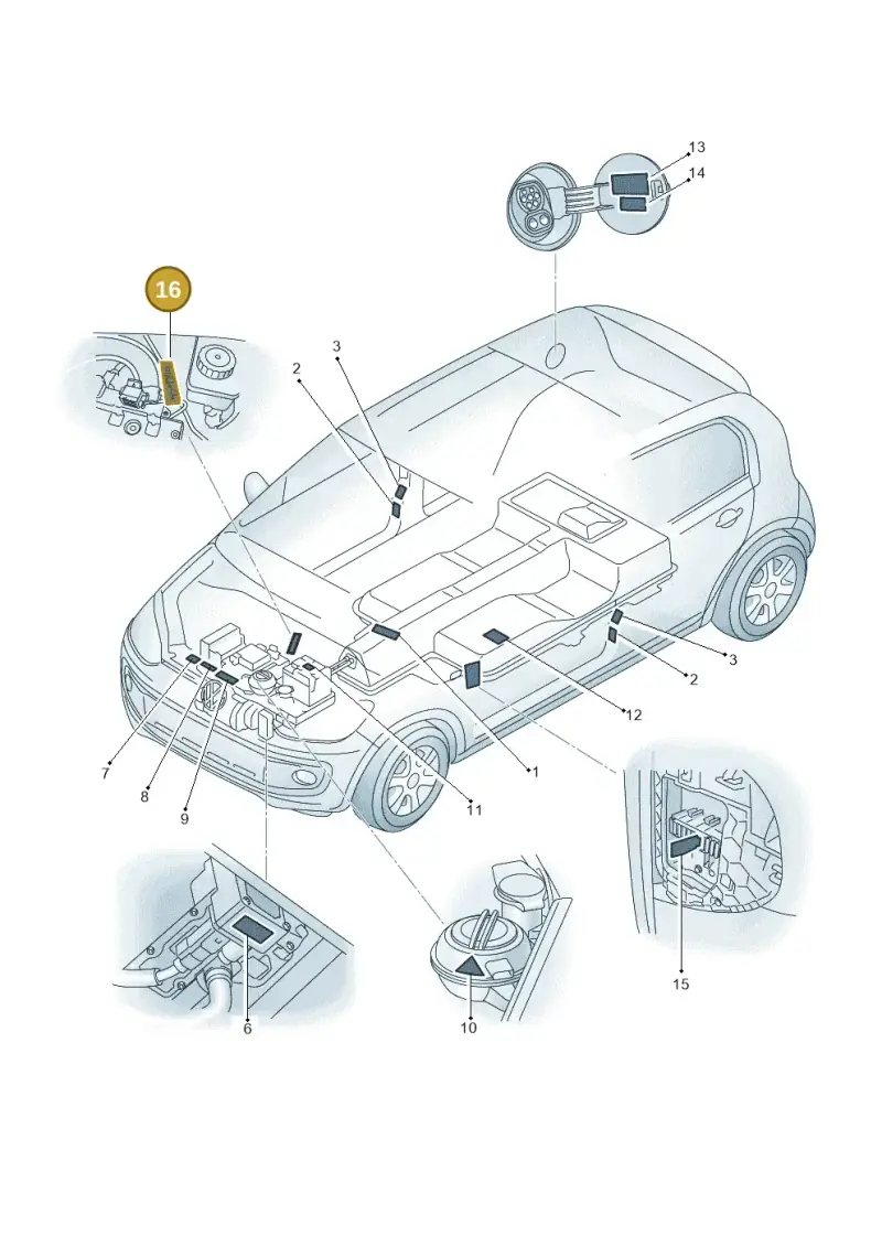12E010867N — SEAT Mii electric (2020-2021) diagram 899010000, position 16