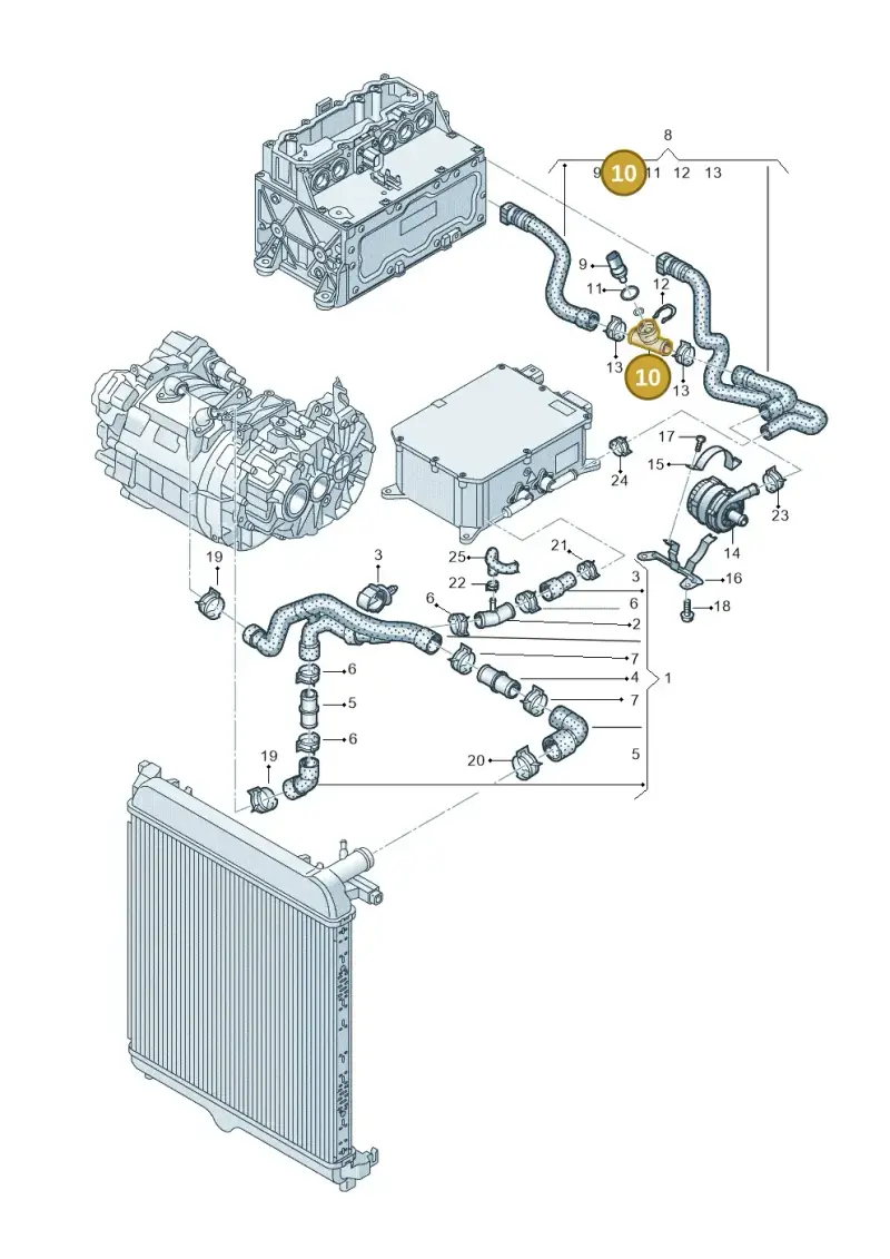12E121087 — SEAT Mii electric (2020-2021) diagram 899121020, position 10