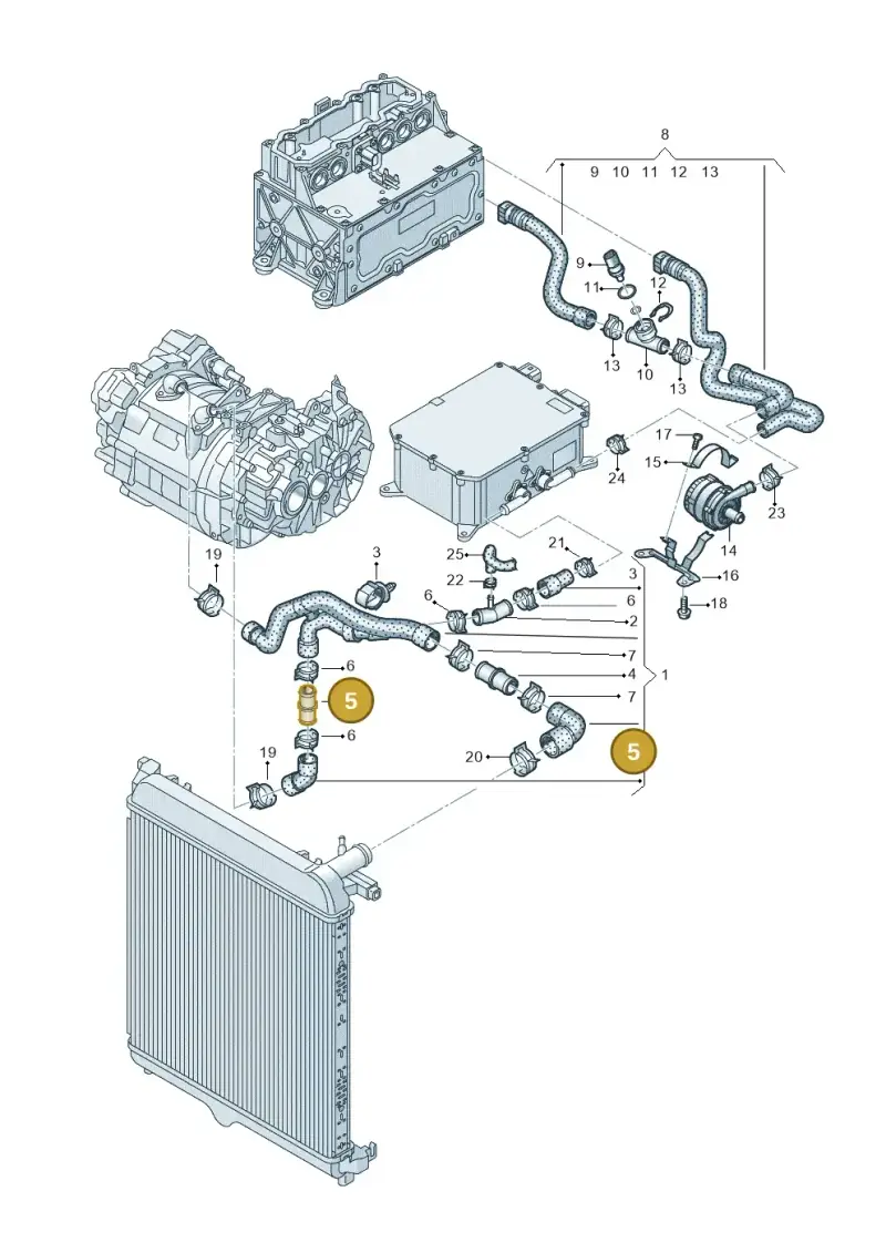12E121140A — SEAT Mii electric (2020-2021) diagram 899121020, position 5
