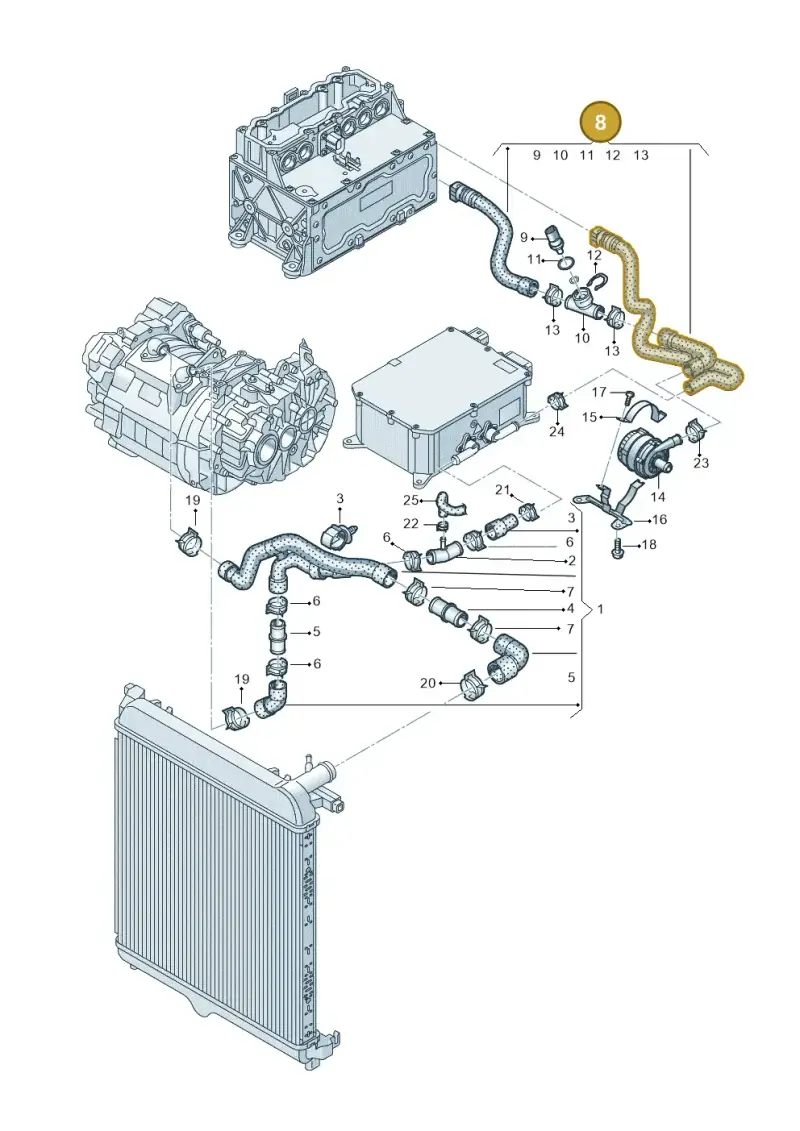 12E122051G — SEAT Mii electric (2020-2021) diagram 899121020, position 8