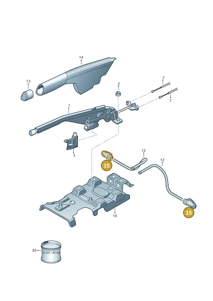12E711487A — SEAT Mii electric (2020-2021) diagram 672711500, position 15