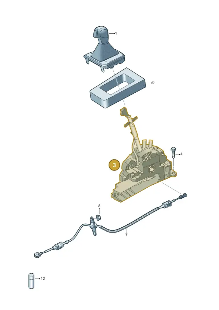12E713025G — SEAT Mii electric (2020-2021) diagram 772713100, position 3
