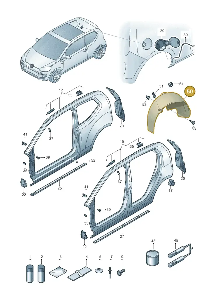 12E810969A — SEAT Mii reference (2011-2019) diagram 723809700, position 50