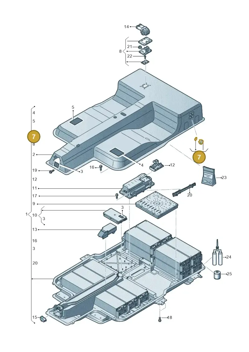 12E998754 — SEAT Mii electric (2020-2021) diagram 899915055, position 7