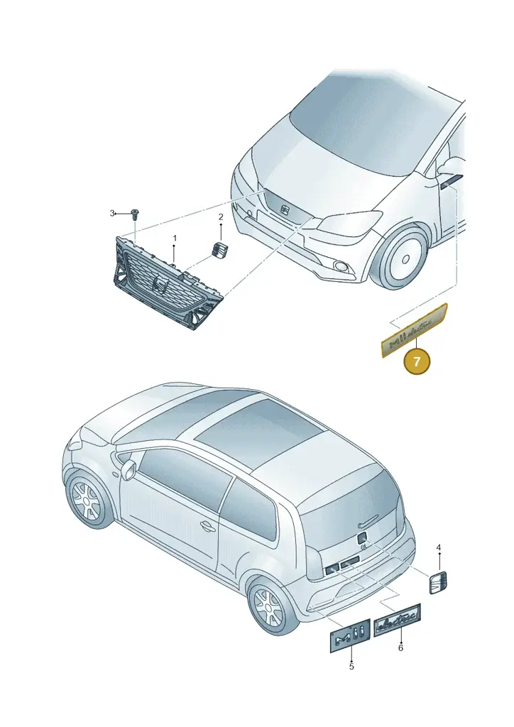 12S853418AWUC — SEAT Mii Electric (2020-2021) diagram 12s853000, position 7