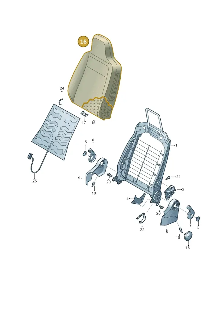 12S881806AMHU — SEAT Mii Electric (2020-2021) diagram 723881500, position 16