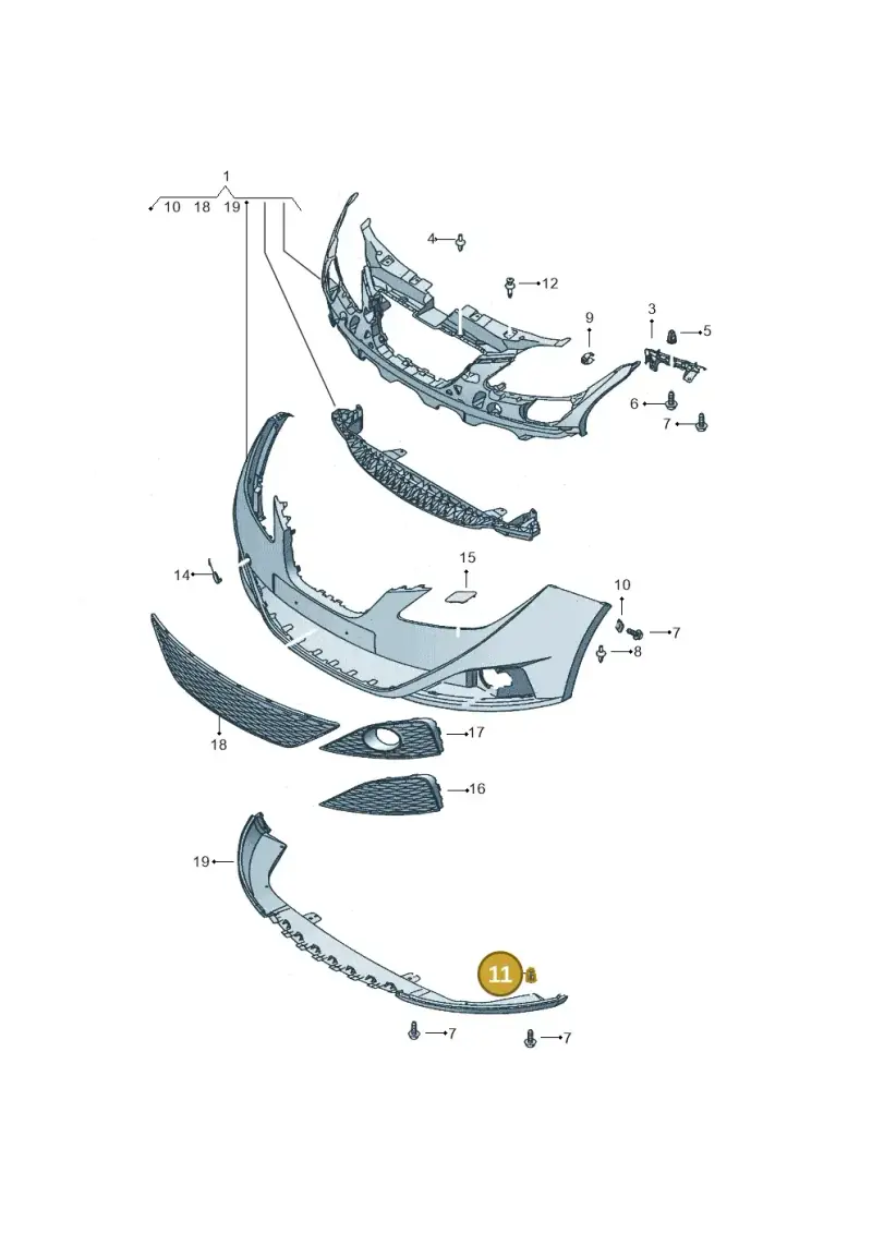 165827592 — SEAT Ibiza Reference (2011-2012) diagram 639807000, position 11