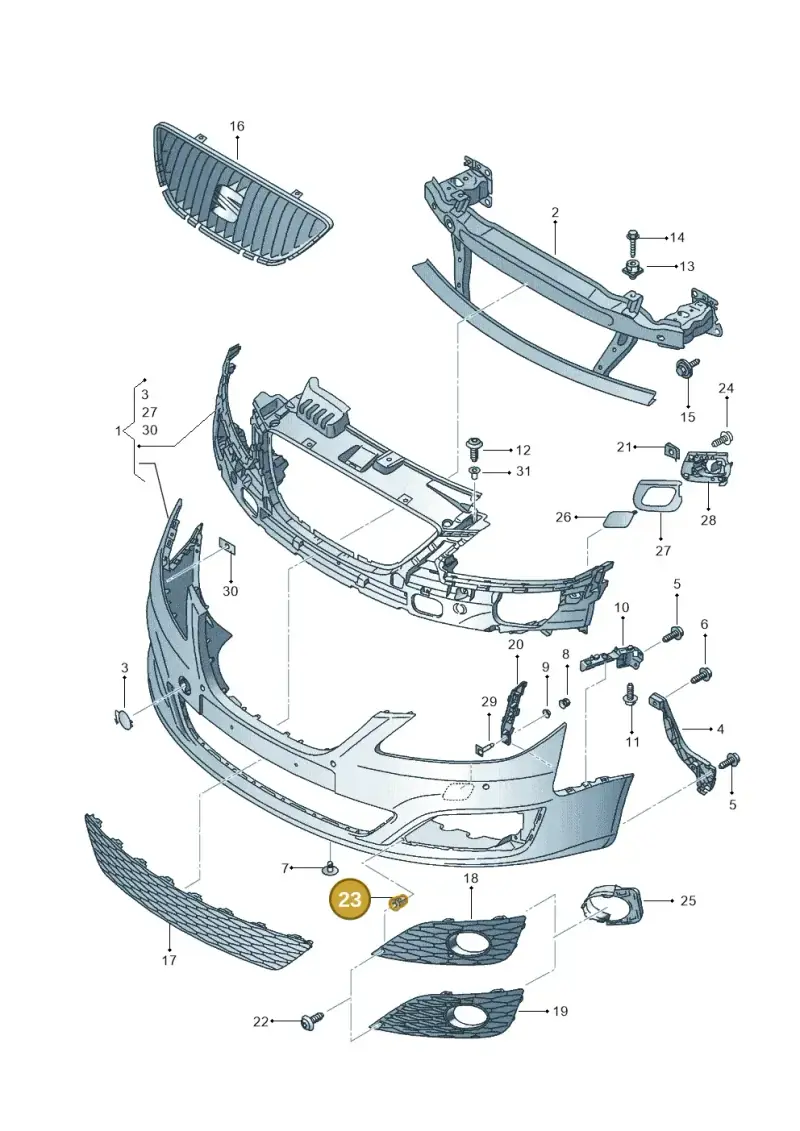 165827592 — SEAT Exeo ST Reference (2008-2011) diagram 664807000, position 23