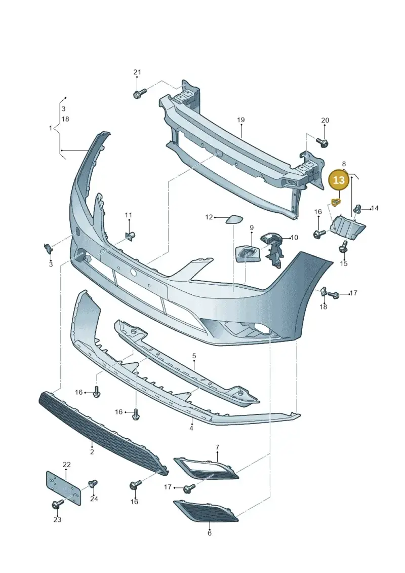 165827592 — SEAT Leon ST Stylance (2012-2016) diagram 754807000, position 13