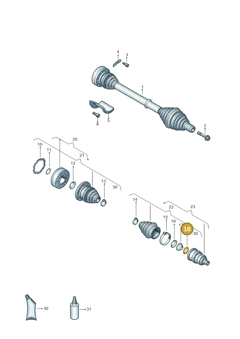 171407297C — SEAT Altea XL Reference (2013-2013) diagram 460407200, position 18