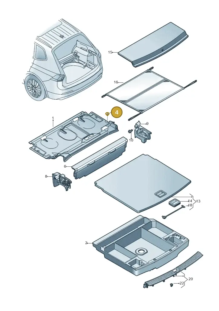1918671999B9 — SEAT Tarraco FR (2018-2024) diagram 833863800, position 4
