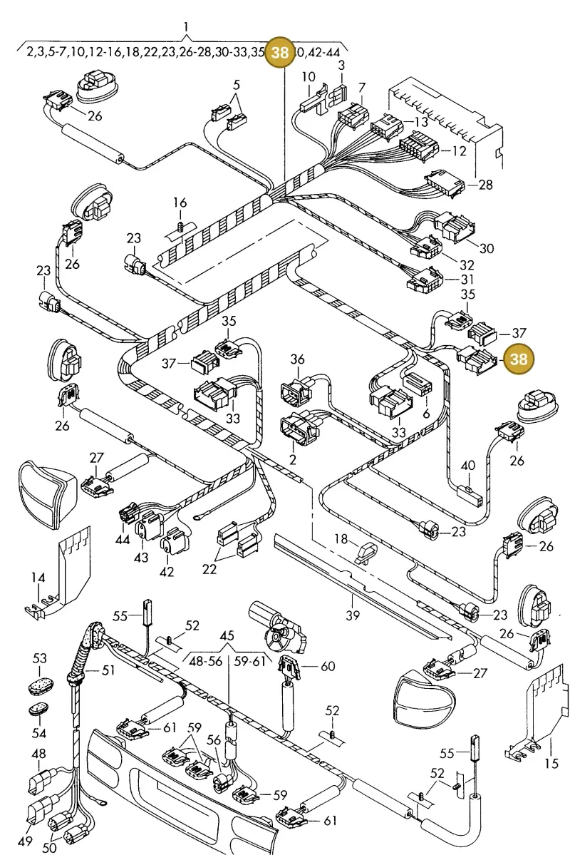 191972762 — SEAT ALHAMBRA (1996-2000) diagram 162972820, position 38