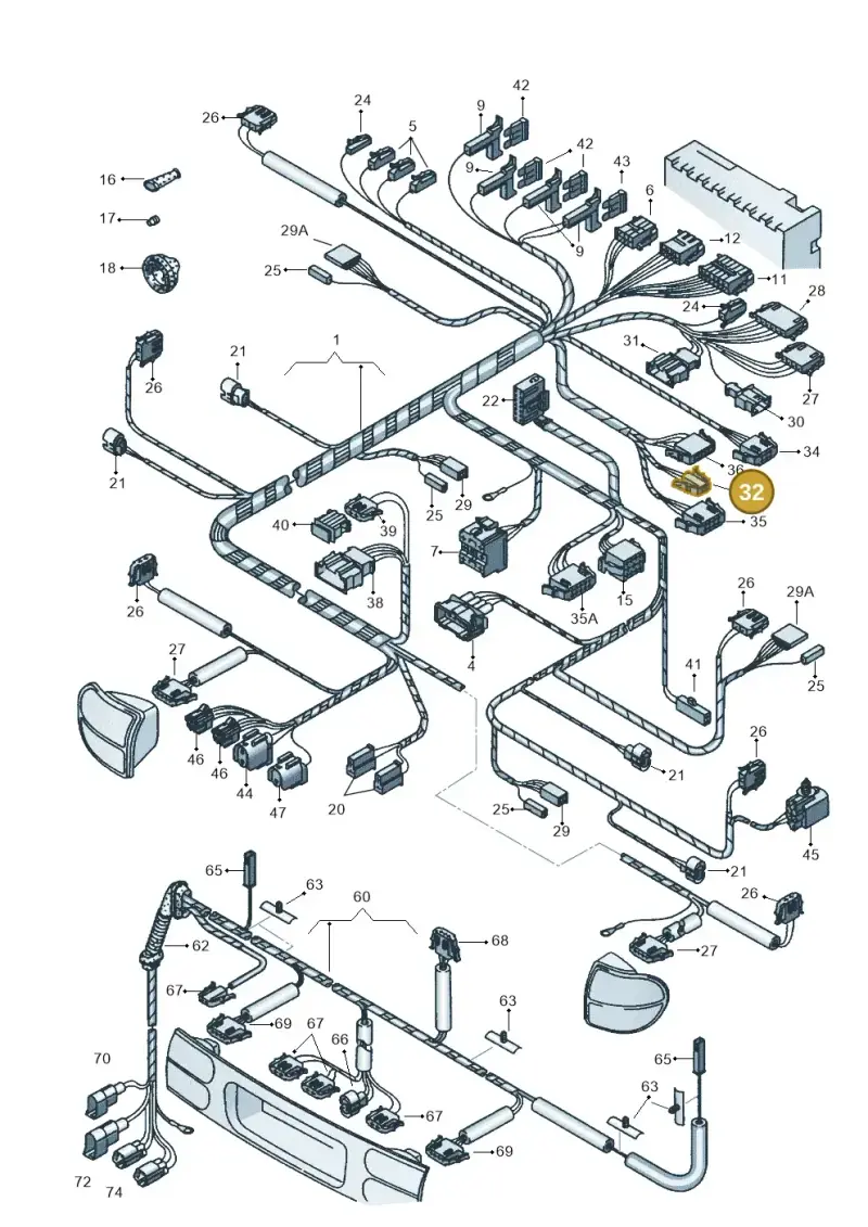 191972762 — SEAT Alhambra (2006-2010) diagram 162972840, position 32