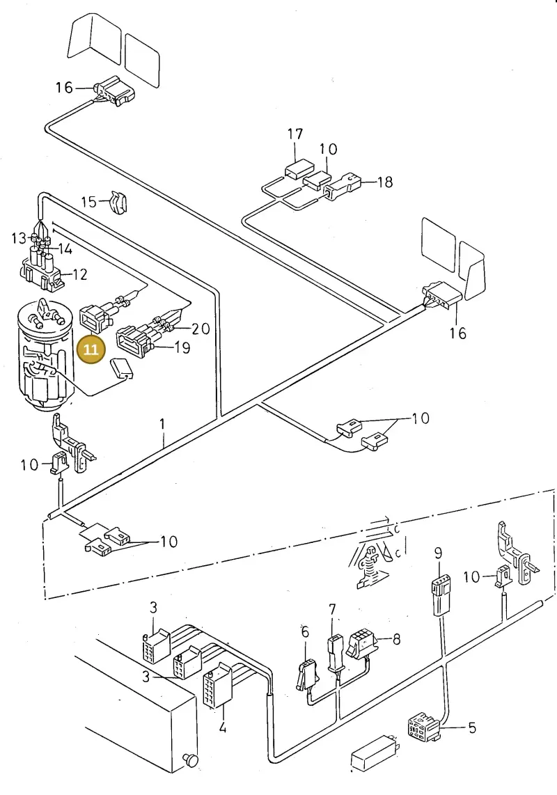 191972772 — SEAT TOLEDO        SEAT MOD.97>99 (1996-1999) diagram 130972820, position 11