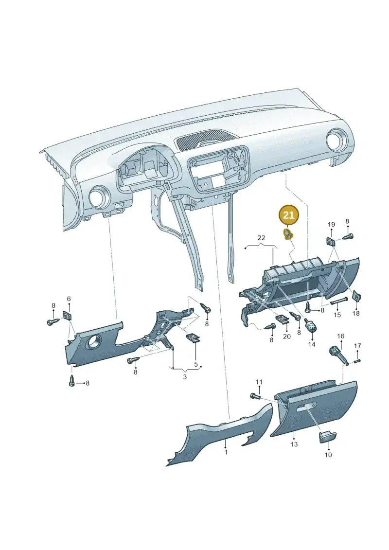 1C0858945 — SEAT Mii electric (2020-2021) diagram 723857200, position 21
