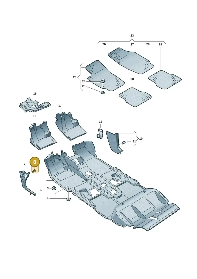 1C0867207 — SEAT EBoost CUPRA (2021-) diagram 10a863000, position 8