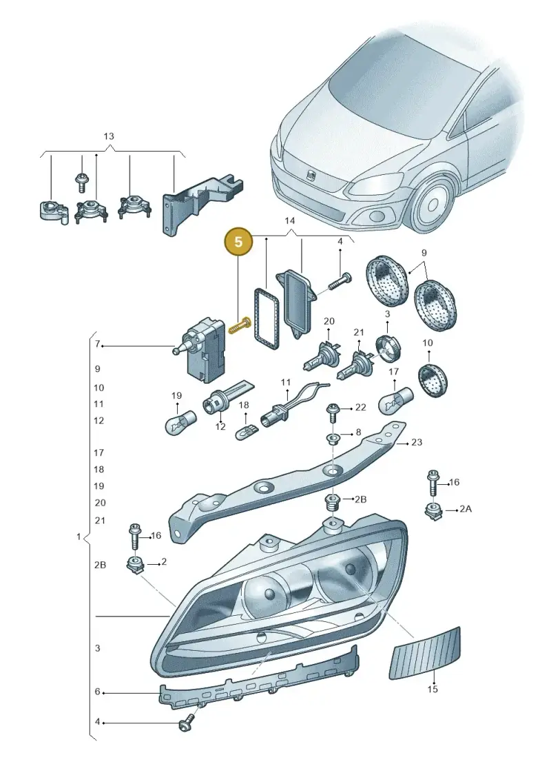 1C0941141 — SEAT Alhambra Stylance (2015-2022) diagram 878941000, position 5