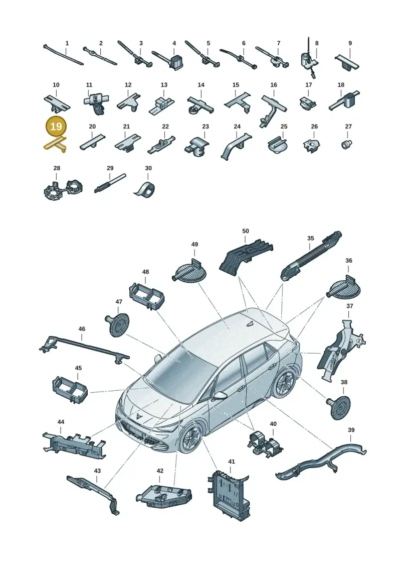 1C0971848 — SEAT EBoost CUPRA (2021-) diagram 10s971082, position 19