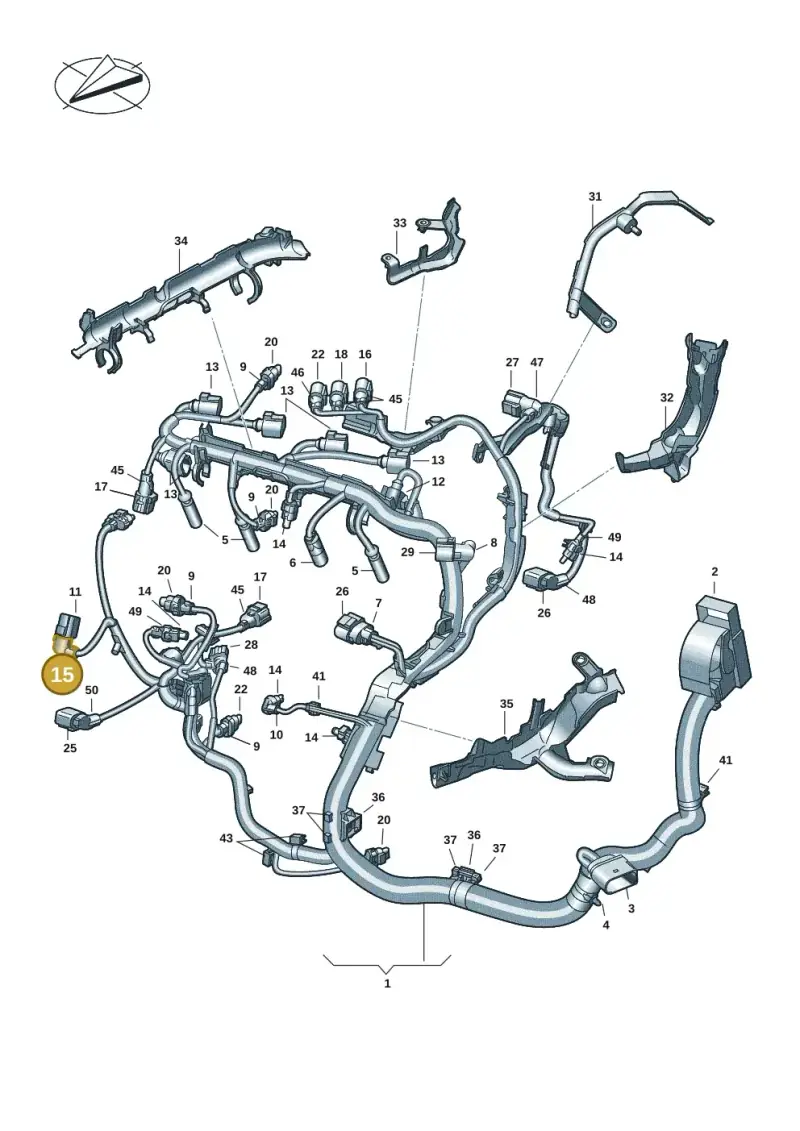 1C0971921A — SEAT Leon style (2019-) diagram 5h0971016, position 15