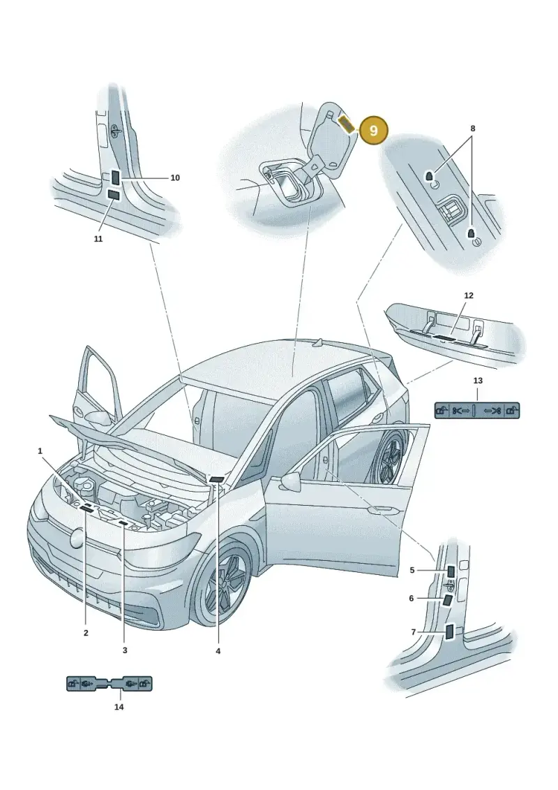1EA010007 — SEAT EBoost CUPRA (2021-) diagram 10a010000, position 9