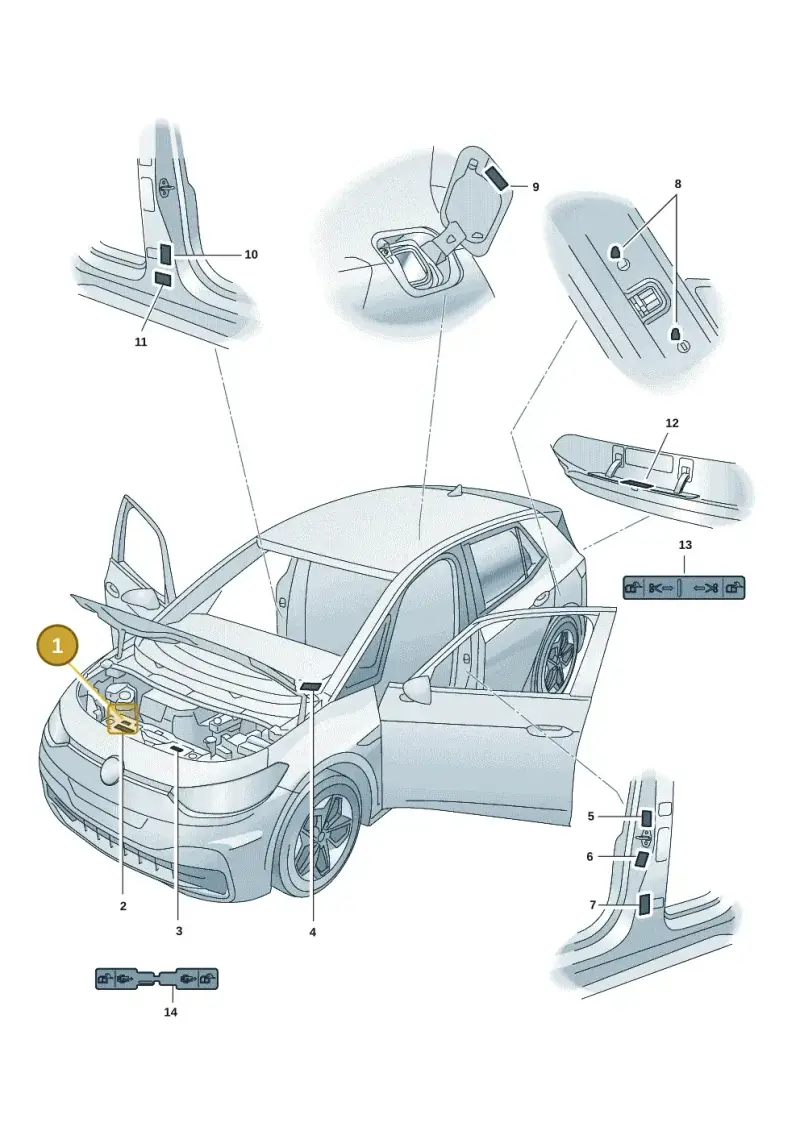 1EA010008C — SEAT EBoost CUPRA (2021-) diagram 10a010000, position 1