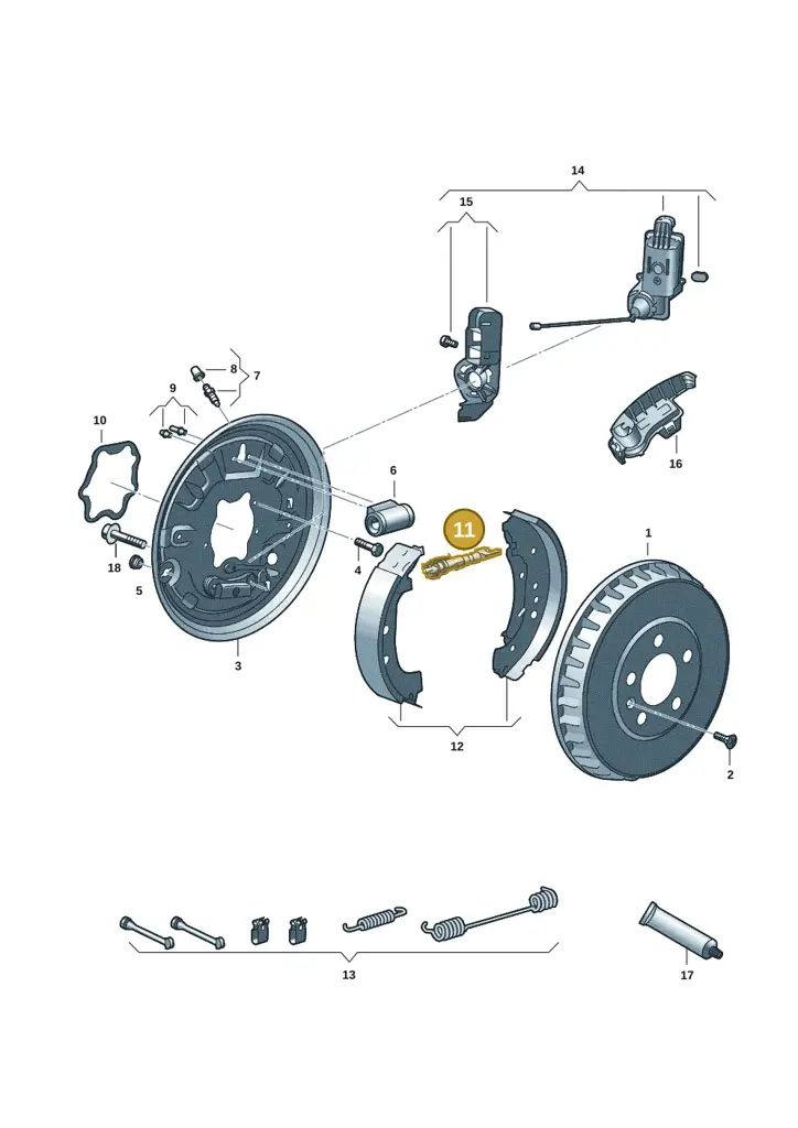 1EA609820A — SEAT EBoost CUPRA (2021-) diagram 10a609000, position 11