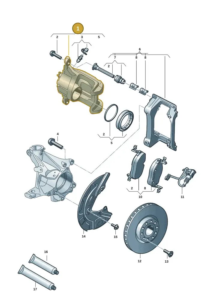 1EA615124 — SEAT EBoost CUPRA (2021-) diagram 10a615010, position 1