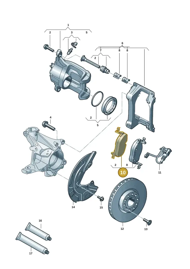 1EA698151P — SEAT EBoost CUPRA (2021-) diagram 10a615010, position 10